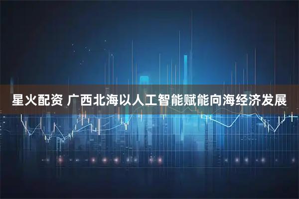 星火配资 广西北海以人工智能赋能向海经济发展